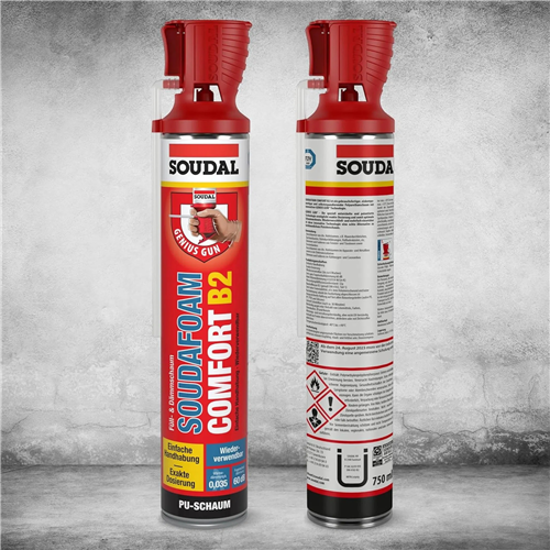 SOUDAL COMFORT POLİÜRETAN KÖPÜK 750 ML / (1 KUTU=12 ADET)